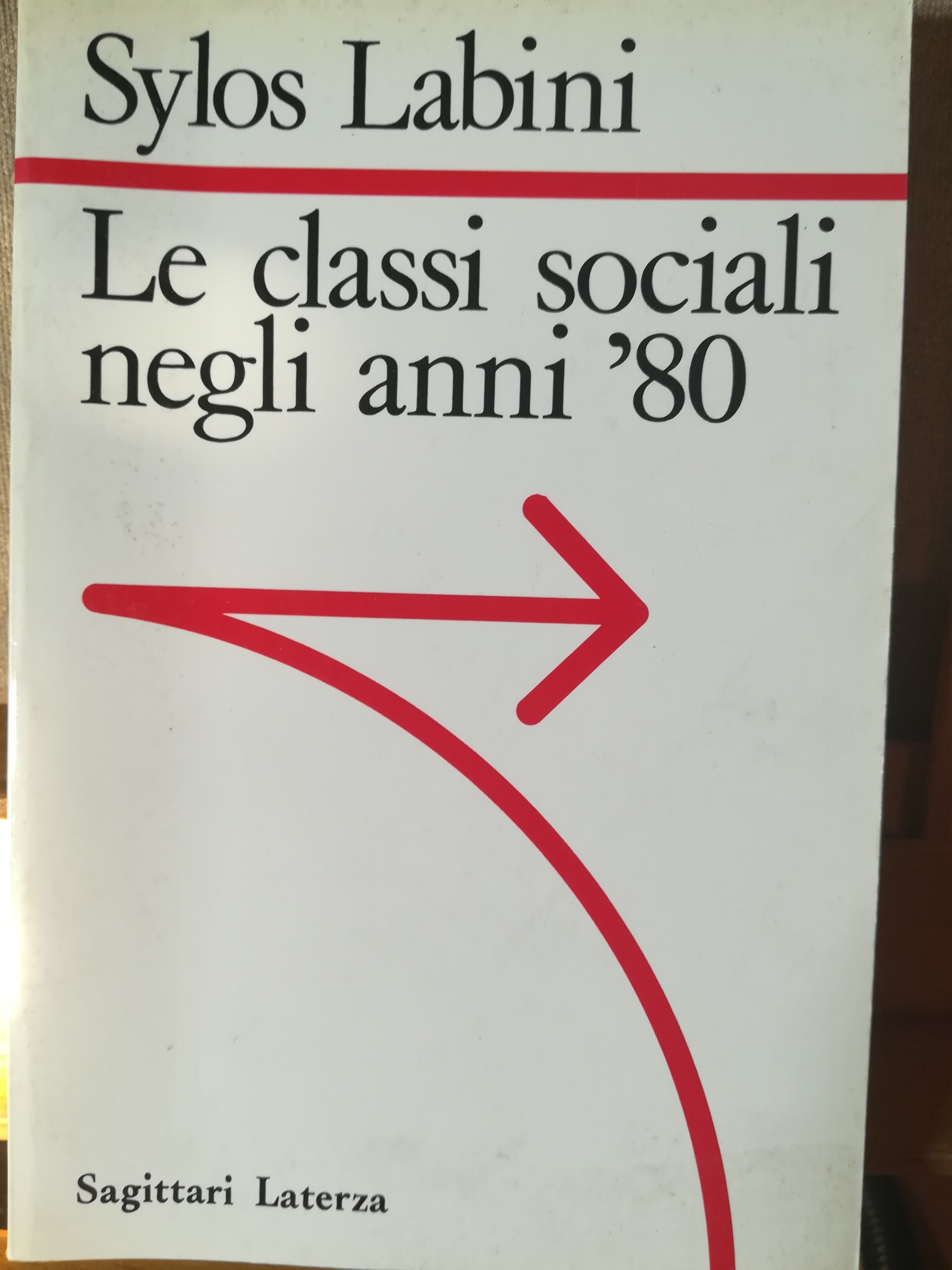 Le classi sociali negli anni '80. - copertina