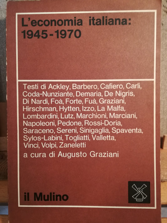 L'economia italiana: 1945-1970. - copertina