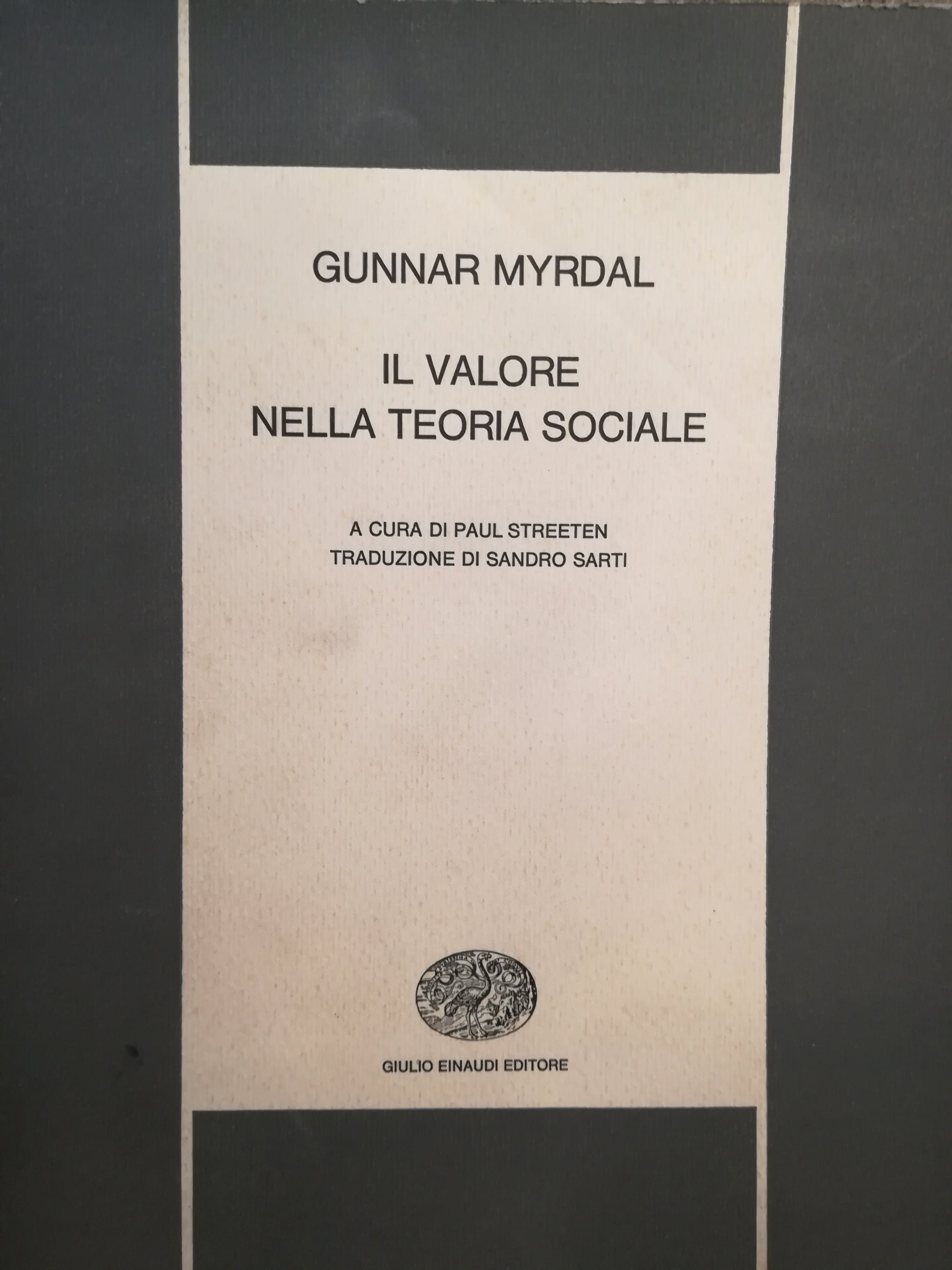 Il valore della teoria sociale - copertina