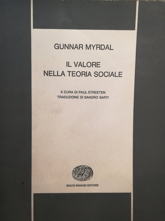 Il valore della teoria sociale - copertina