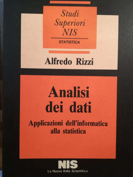 Analisi dei dati. Applicazioni dell'informatica alla statistica. - copertina