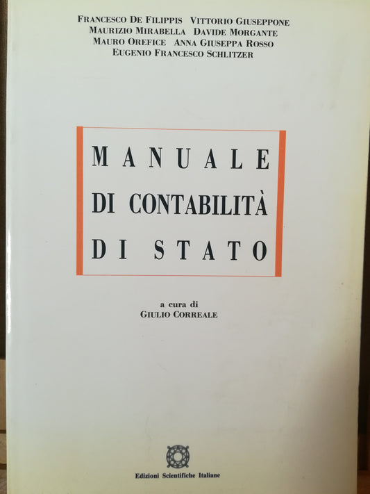 Manuale di contabilità di Stato - copertina
