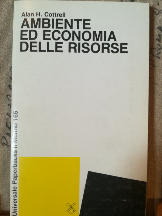 Ambiente ed economia delle risorse - copertina