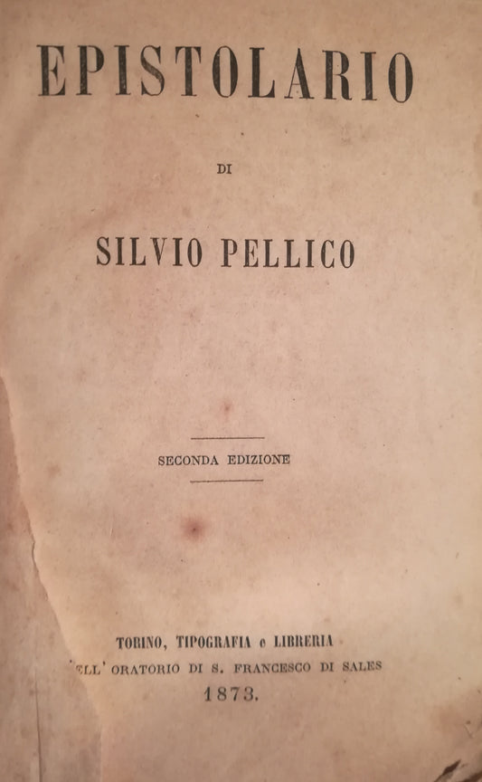 Epistolario - copertina