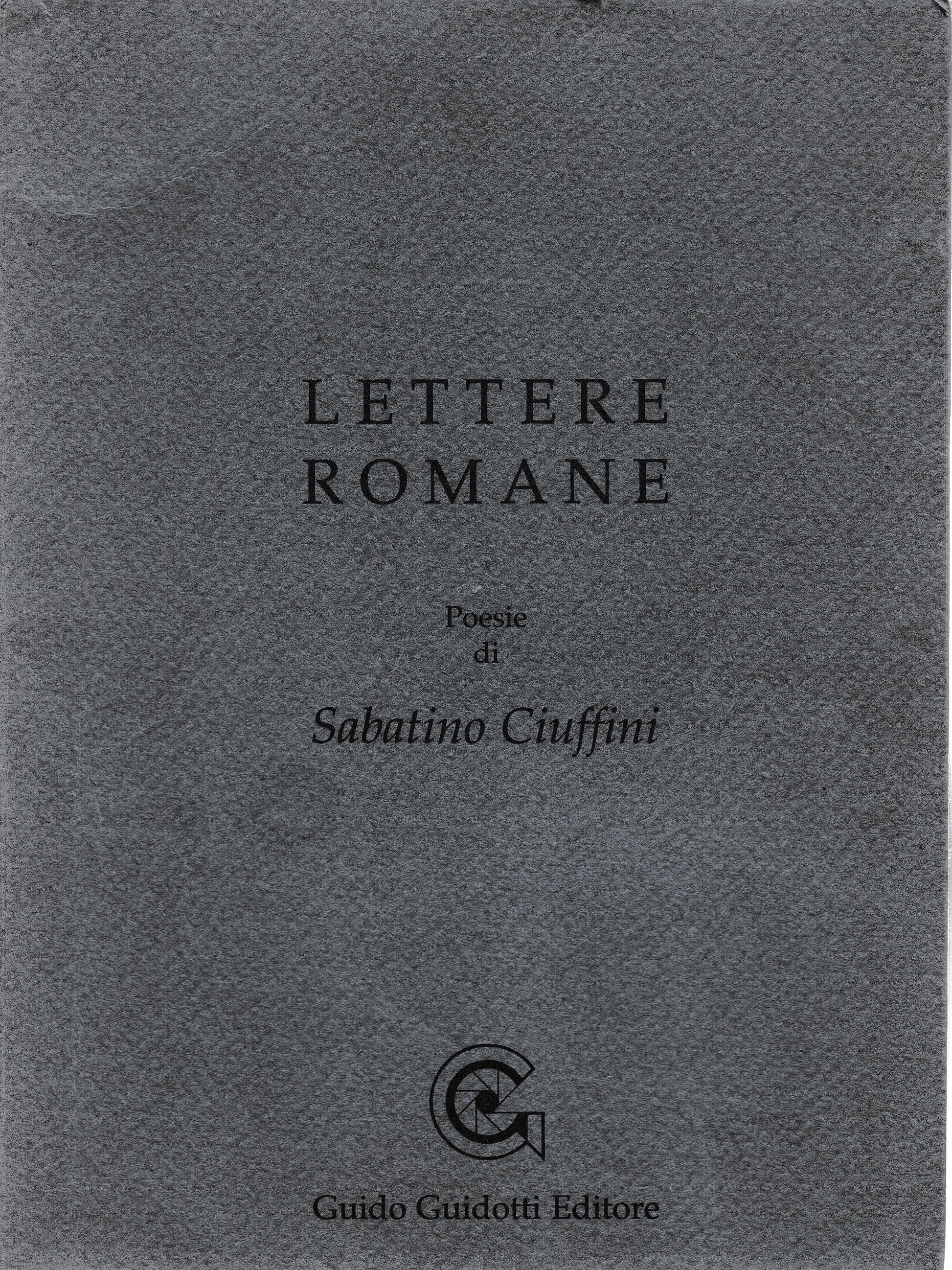 Lettere romane. Poesie - copertina