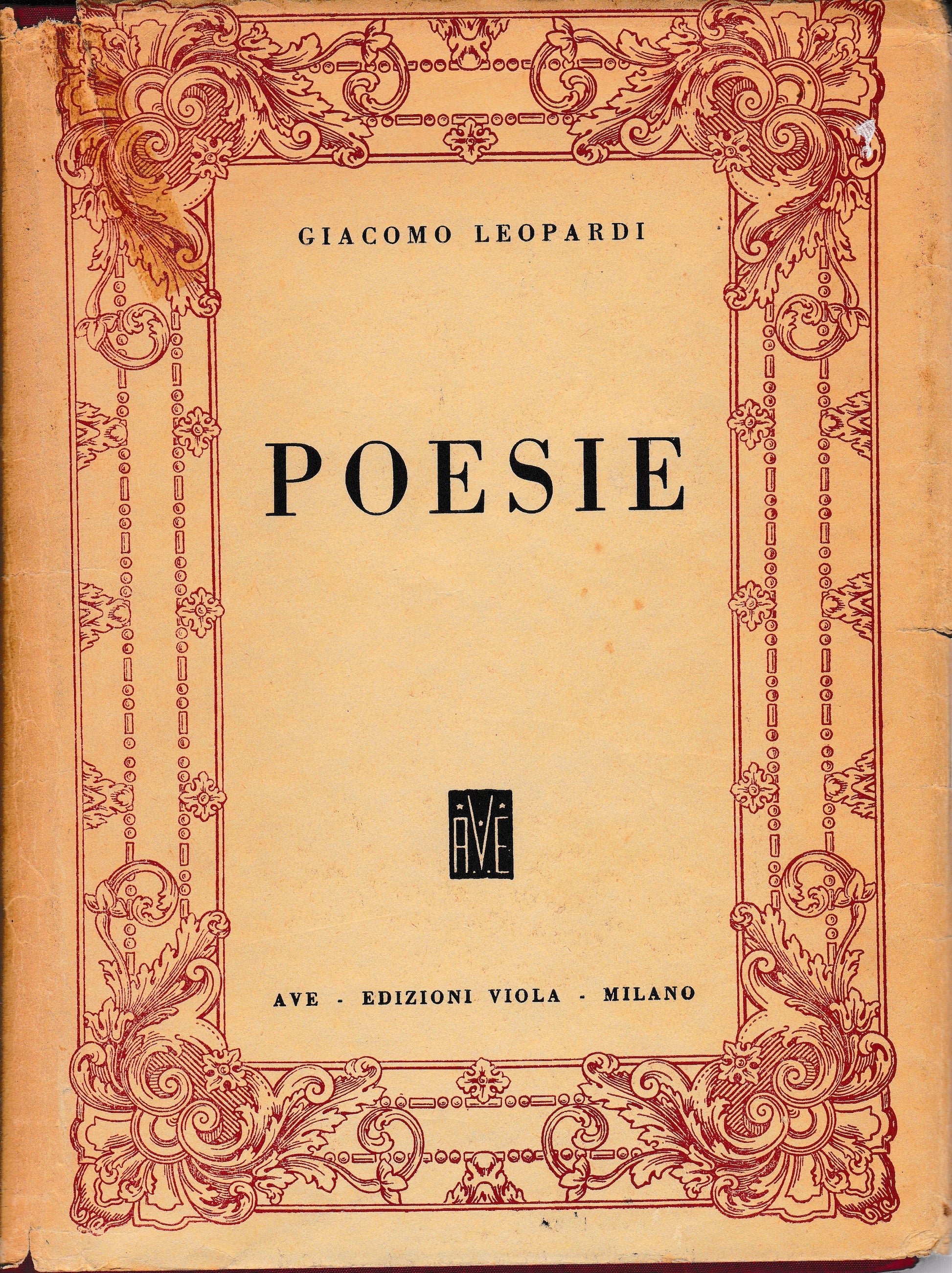 Poesie - copertina