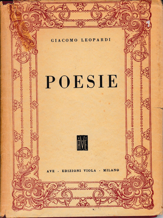 Poesie - copertina