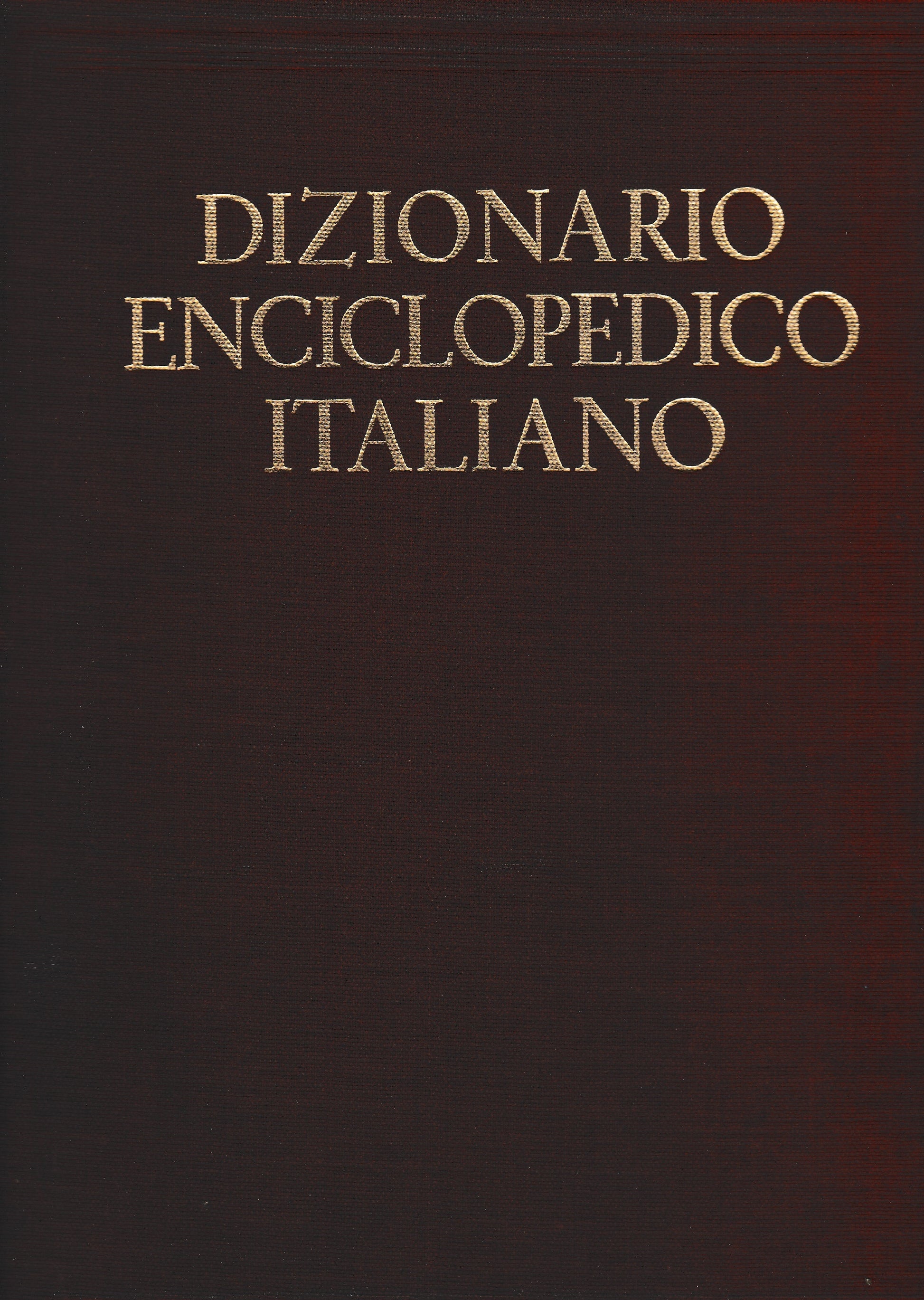 Dizionario enciclopedico italiano - copertina