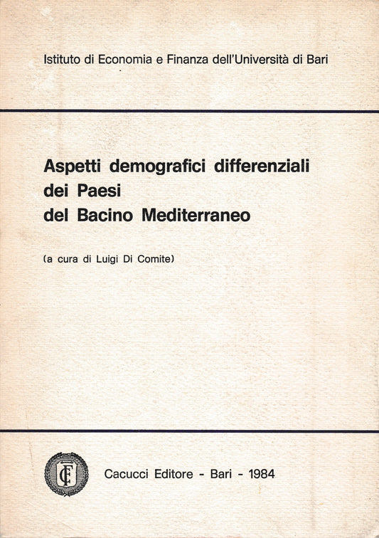 Aspetti demografici differenziali dei Paesi del Bacino Mediterraneo - copertina