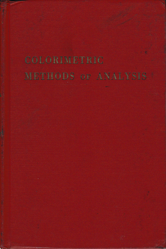 Colorimetric methods of analisis - copertina