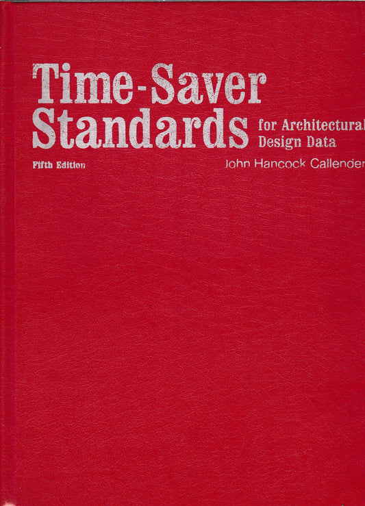 Time-saver standards for Architectural design data - copertina