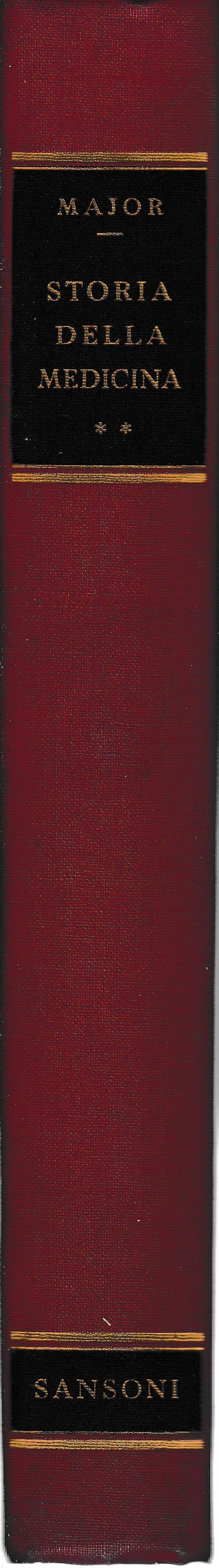 Storia della Medicina. Volume II - copertina