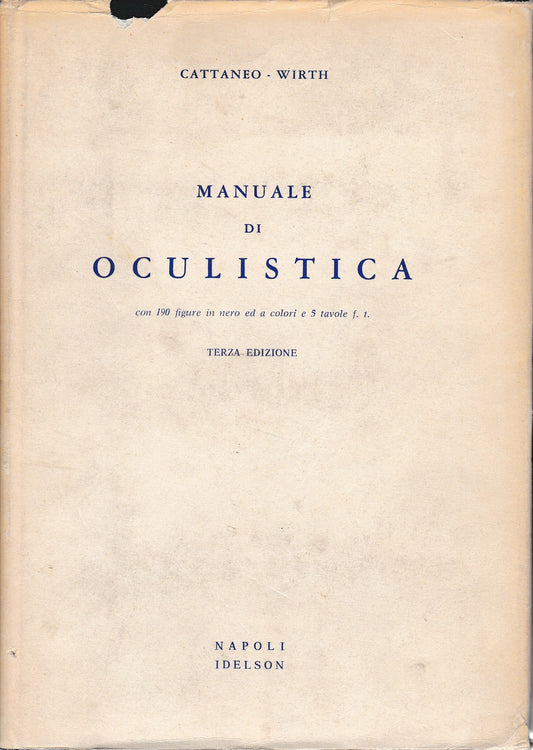 Manuale di oculistica - copertina