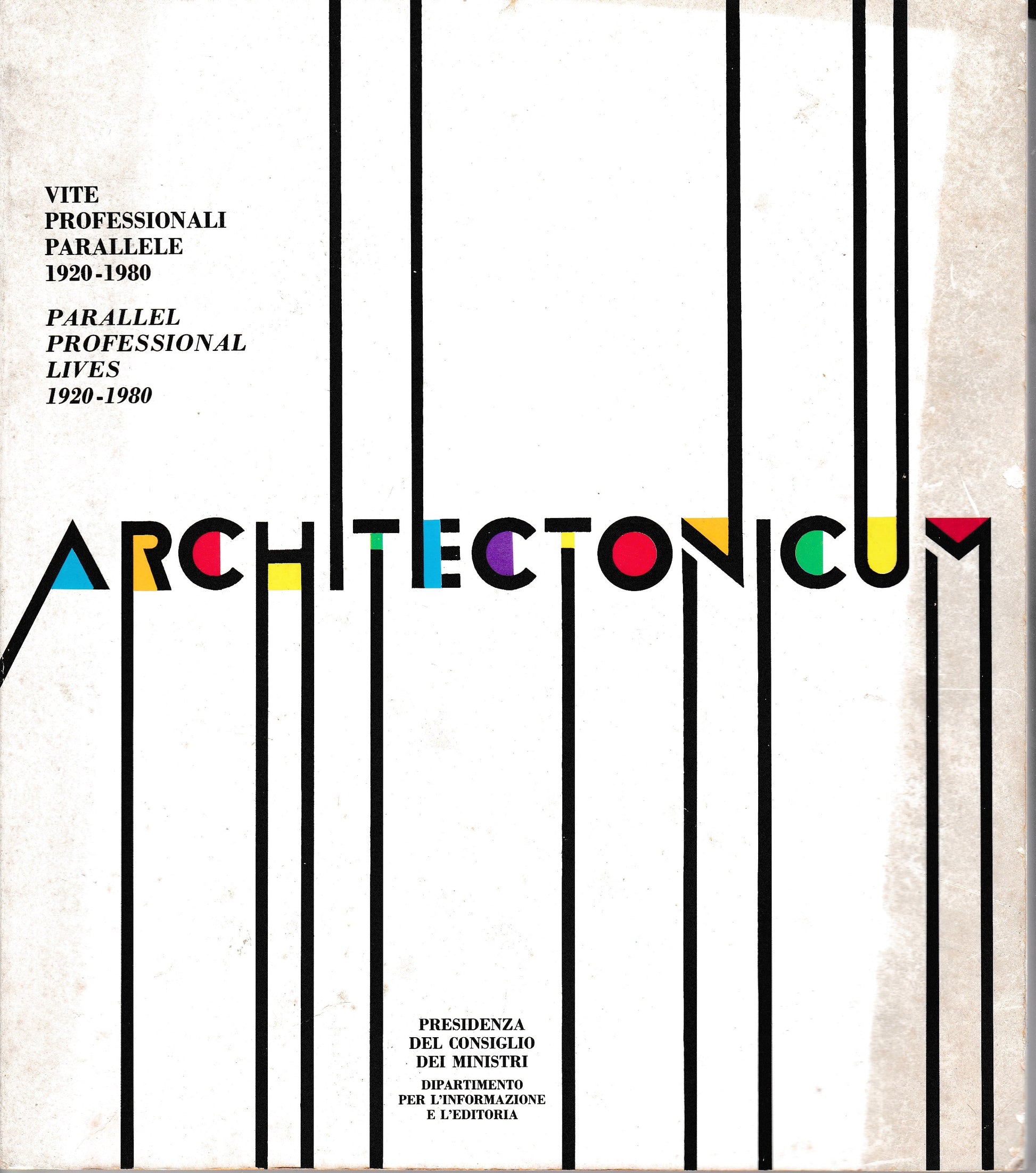 Architectonicum. Vite professionali parallele 1920-1980 - copertina