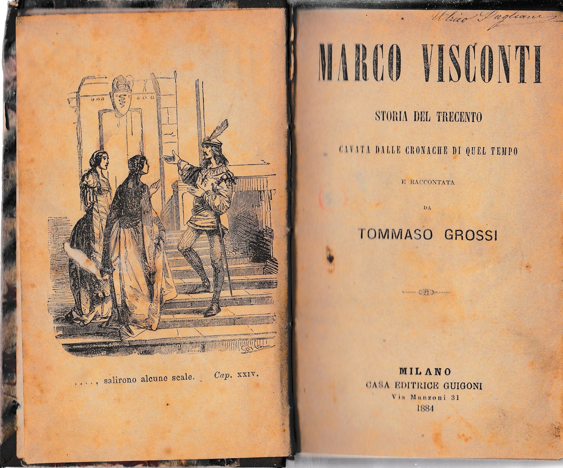 Marco Visconti. Storia del Trecento. Cavata dalle cronache di quel tempo - copertina