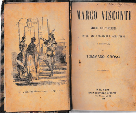 Marco Visconti. Storia del Trecento. Cavata dalle cronache di quel tempo - copertina