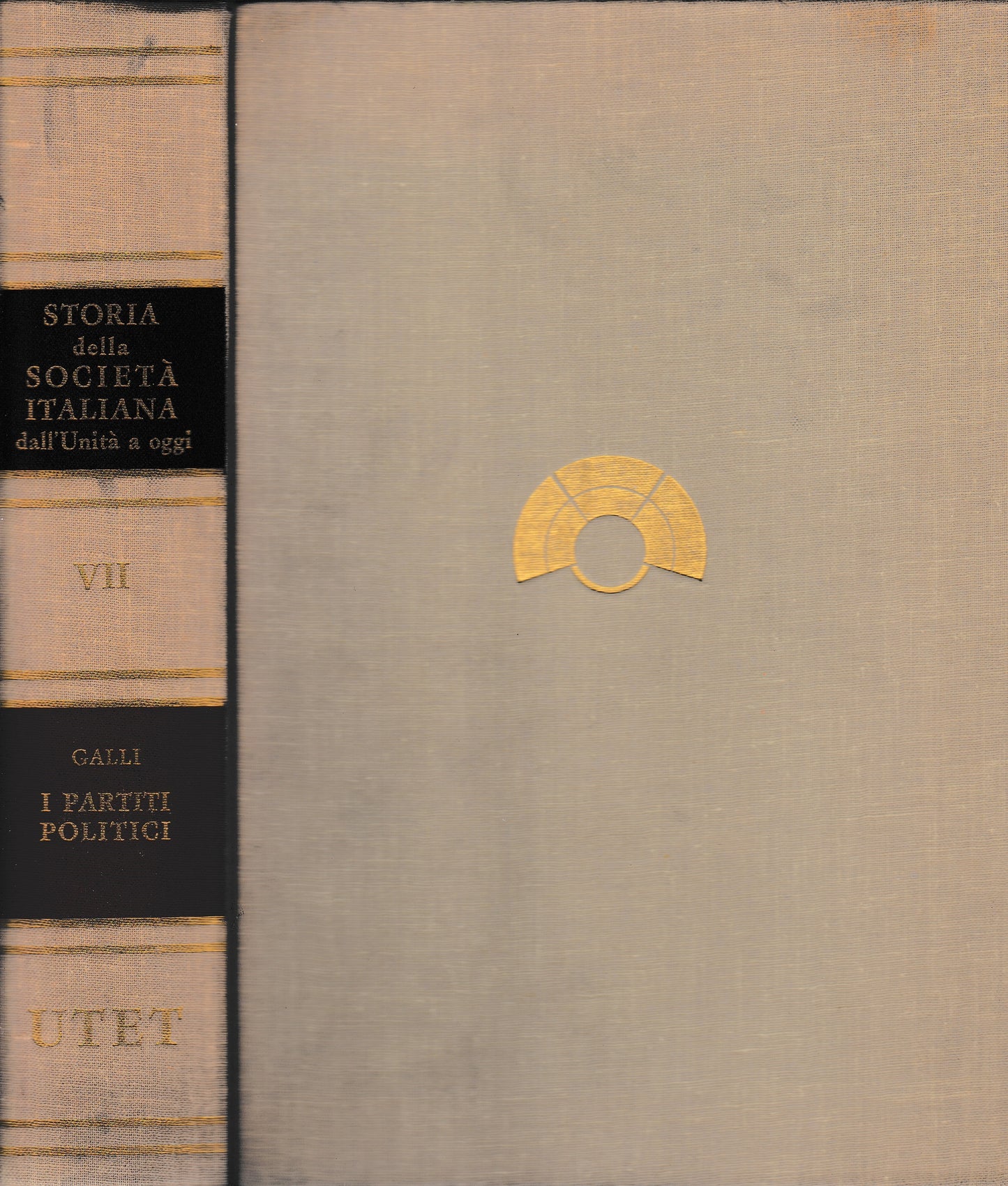 Storia della società italiana dall'Unità a oggi. I partiti politici vol. VII - copertina