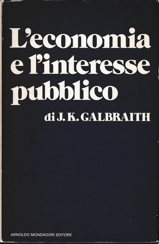 L'economia e l'interesse pubblico - copertina