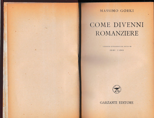 Come divenni romanziere - copertina