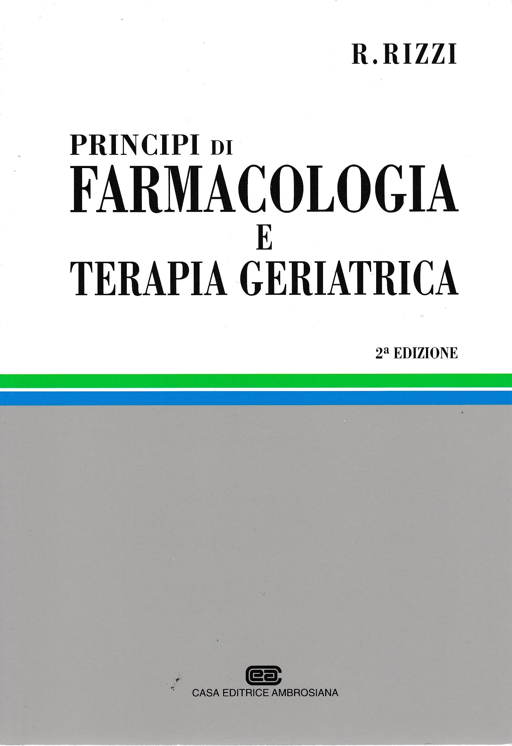 Principi di farmacologia e terapia geriatrica - copertina