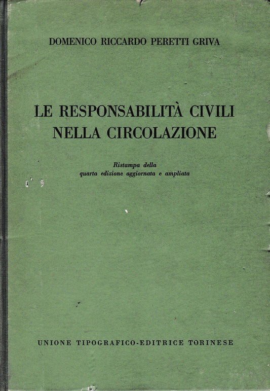Le responsabilità civili nelle circolazione - copertina