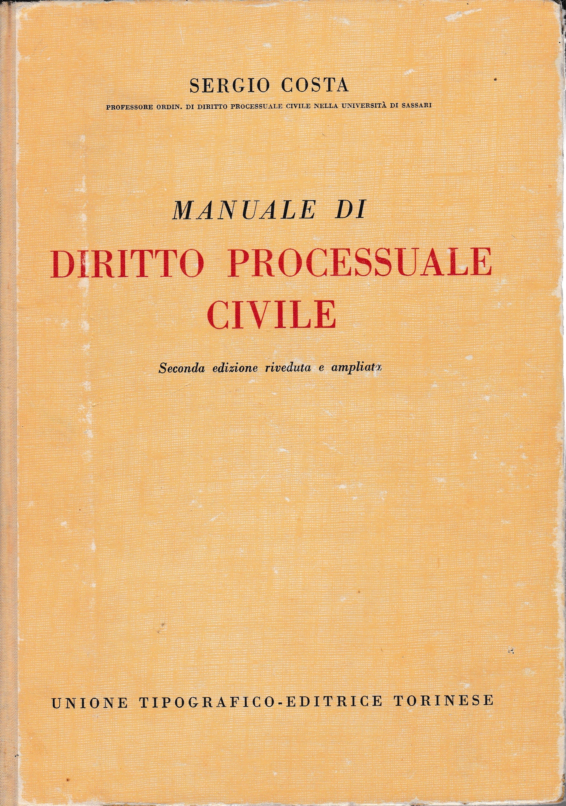 Manuale di diritto processuale civile - copertina