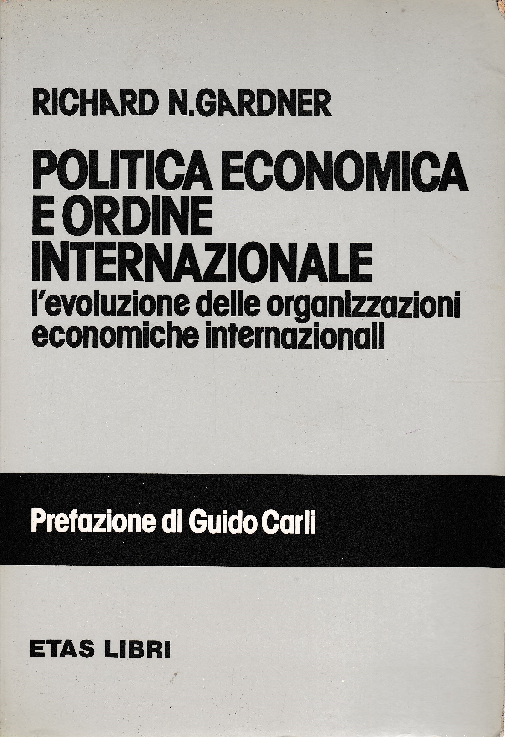 Politica economica e ordine internazionale - copertina