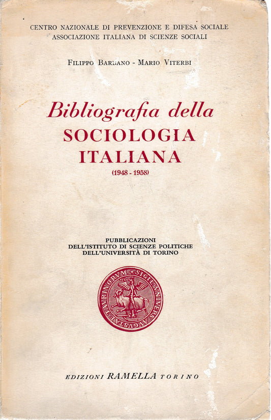 Bibliografia della sociologia italiana (1948-1958) - copertina