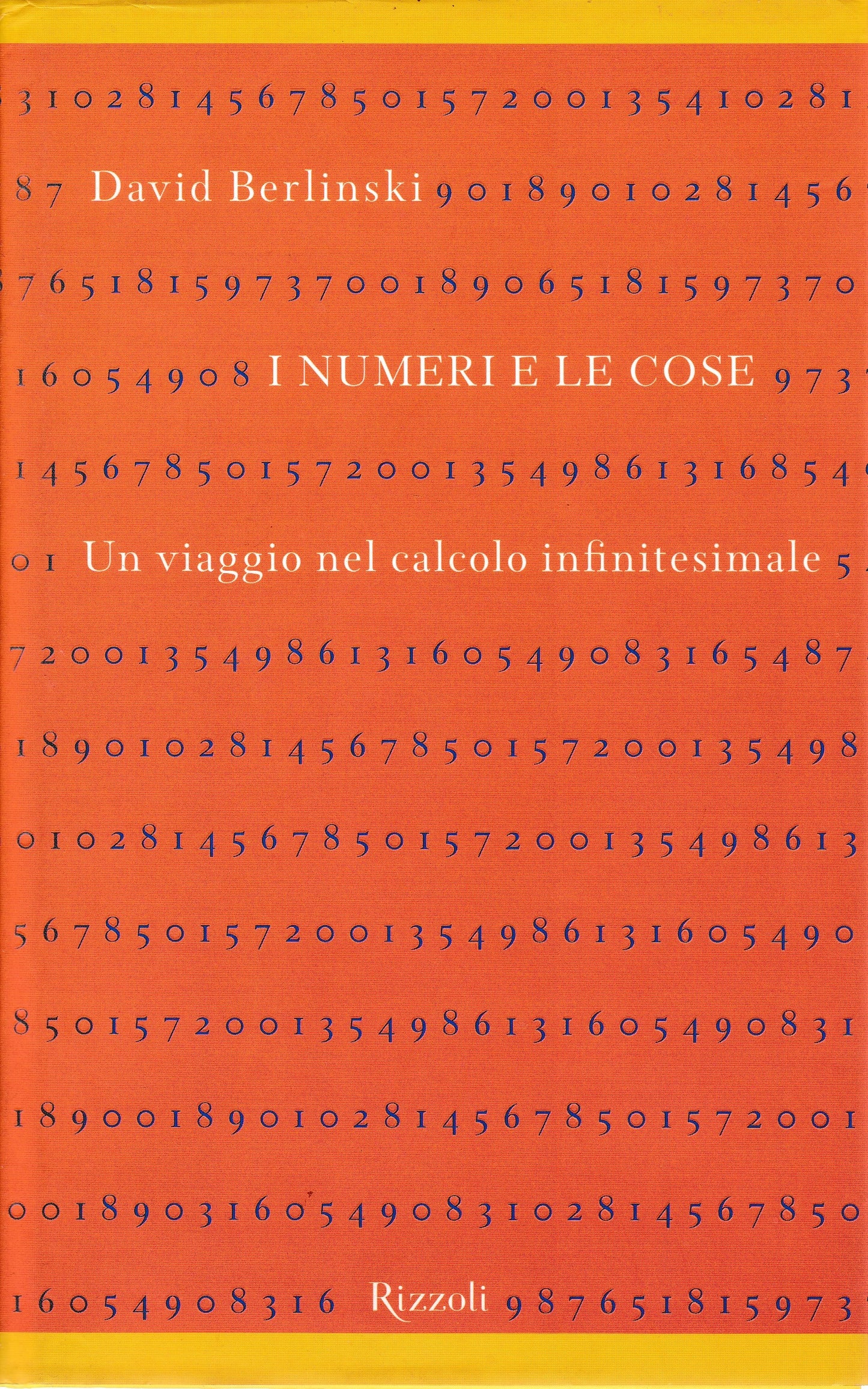 I numeri e le cose. Un viaggio nel calcolo infinitesimale - copertina