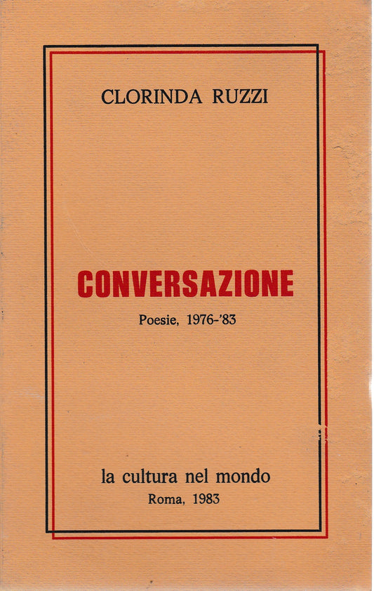 Conversazione. Poesie 1976-'83 - copertina