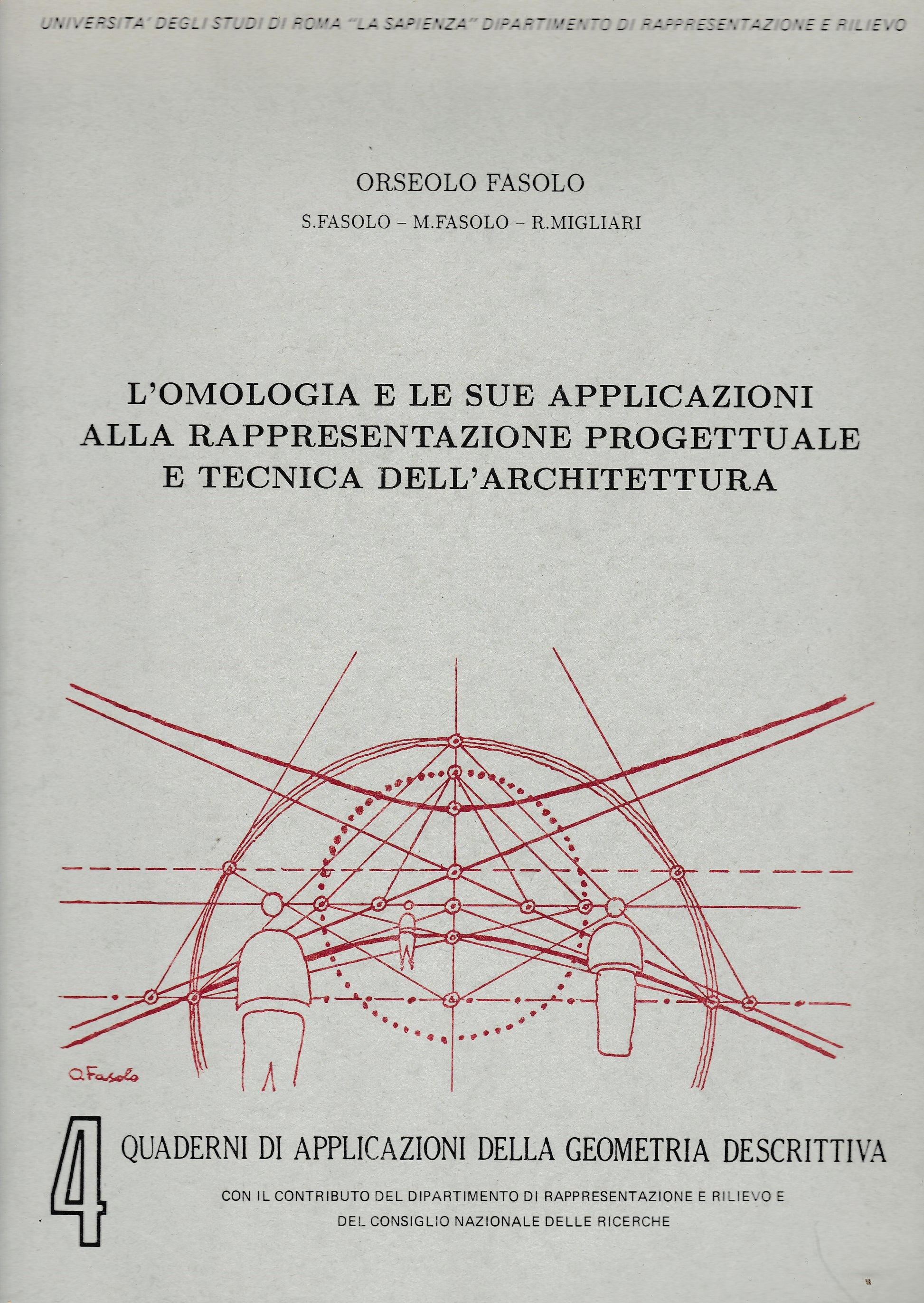 L'omologia e le sue applicazioni alla rappresentazione progettuale e tecnica dell'architettura - copertina