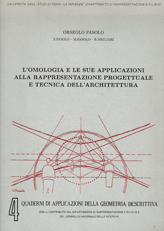 L'omologia e le sue applicazioni alla rappresentazione progettuale e tecnica dell'architettura - copertina