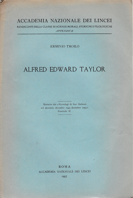 Alfred Edward Taylor - copertina