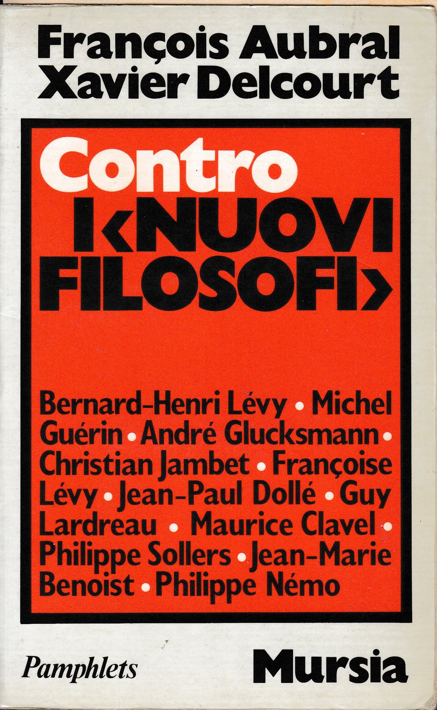 Contro i "nuovi filosofi" - copertina
