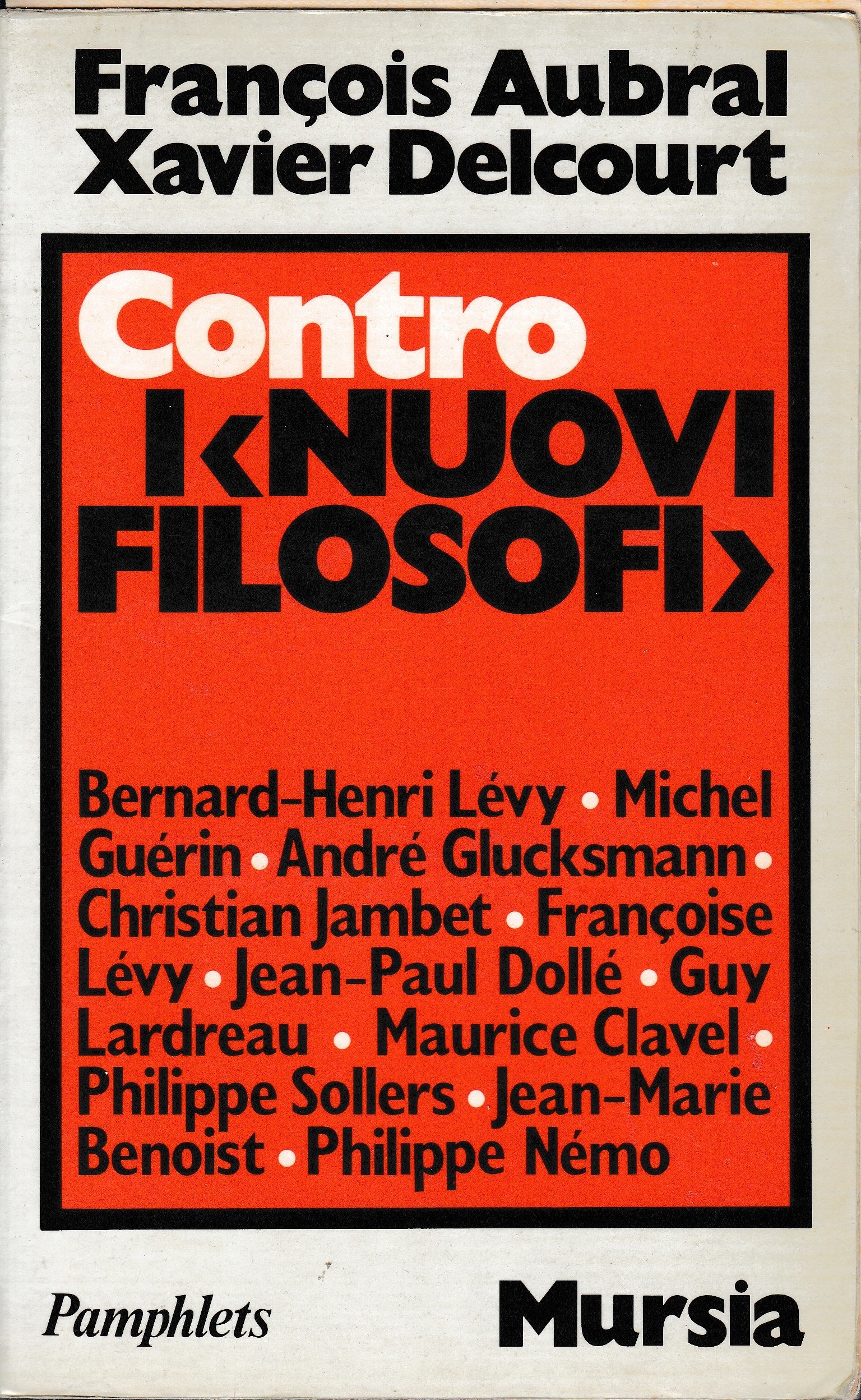 Contro i "nuovi filosofi" - copertina