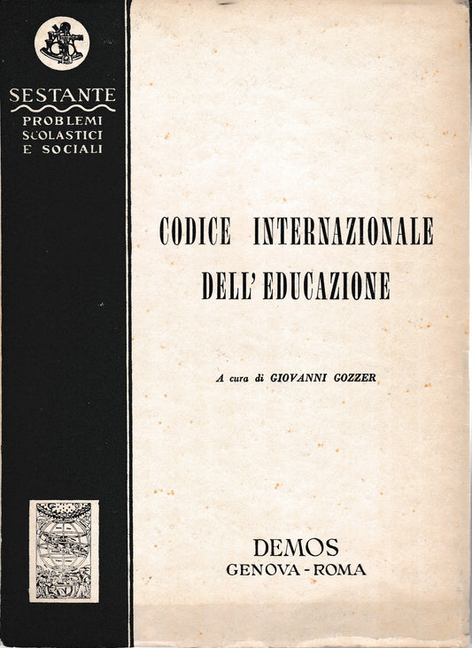 Codice internazionale dell'educazione - copertina