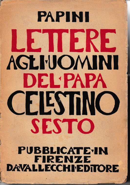 Lettere agli uomini del Papa Celestino Sesto - copertina