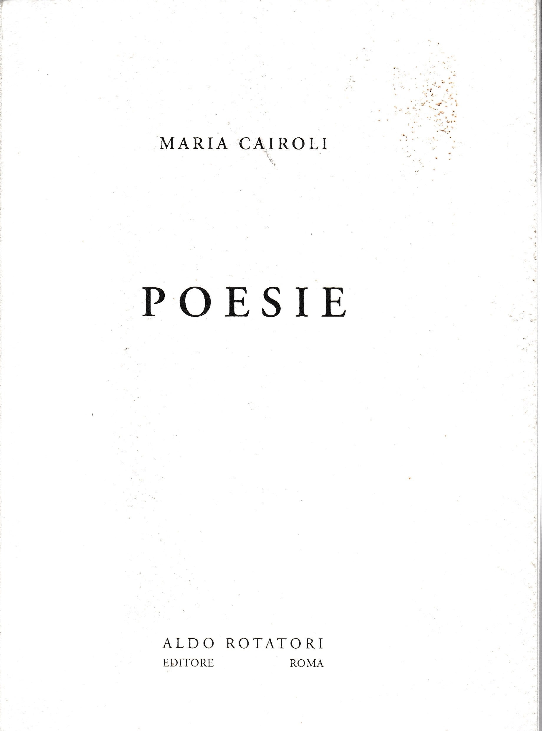 Poesie - copertina