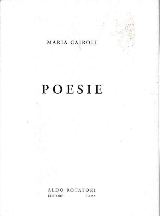 Poesie - copertina