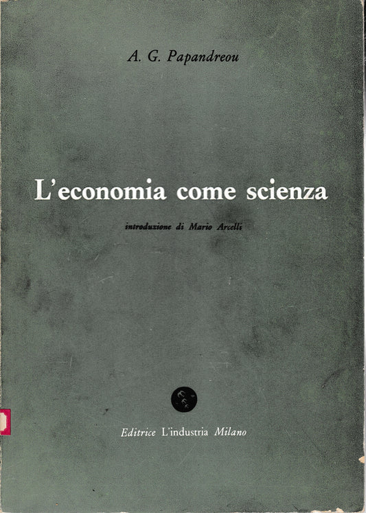 L'economia come scienza - copertina