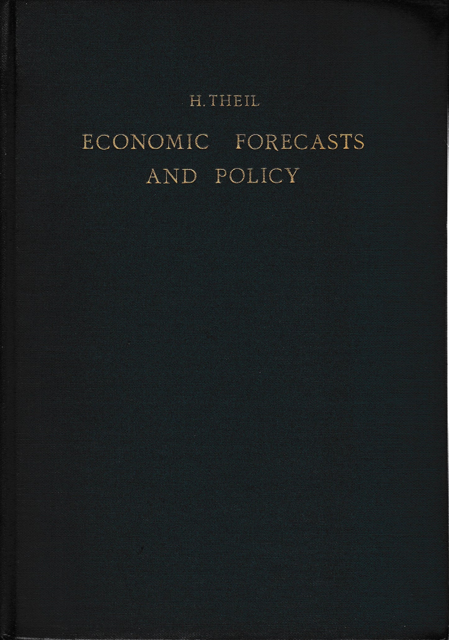 Economic forecast and policy - copertina