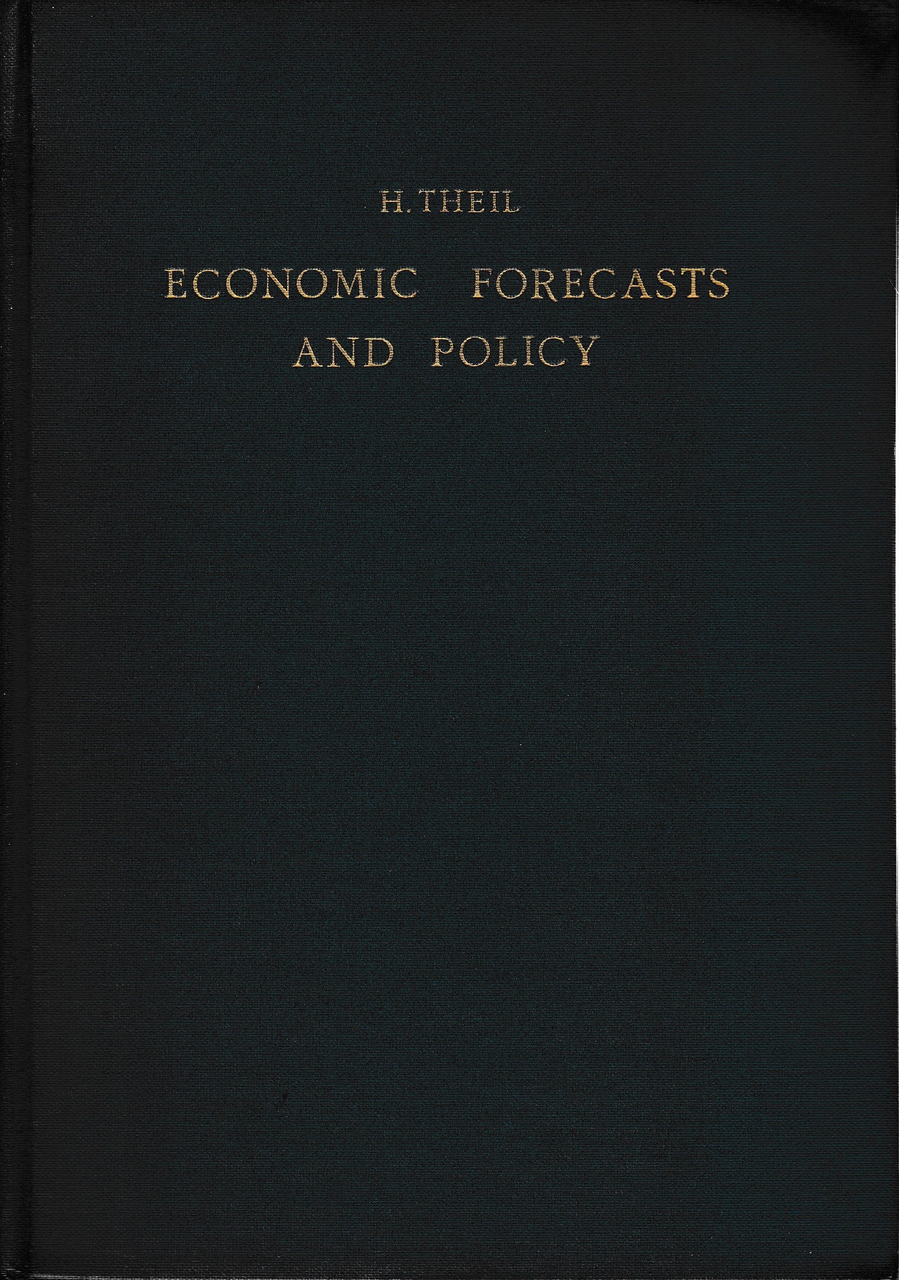 Economic forecast and policy - copertina