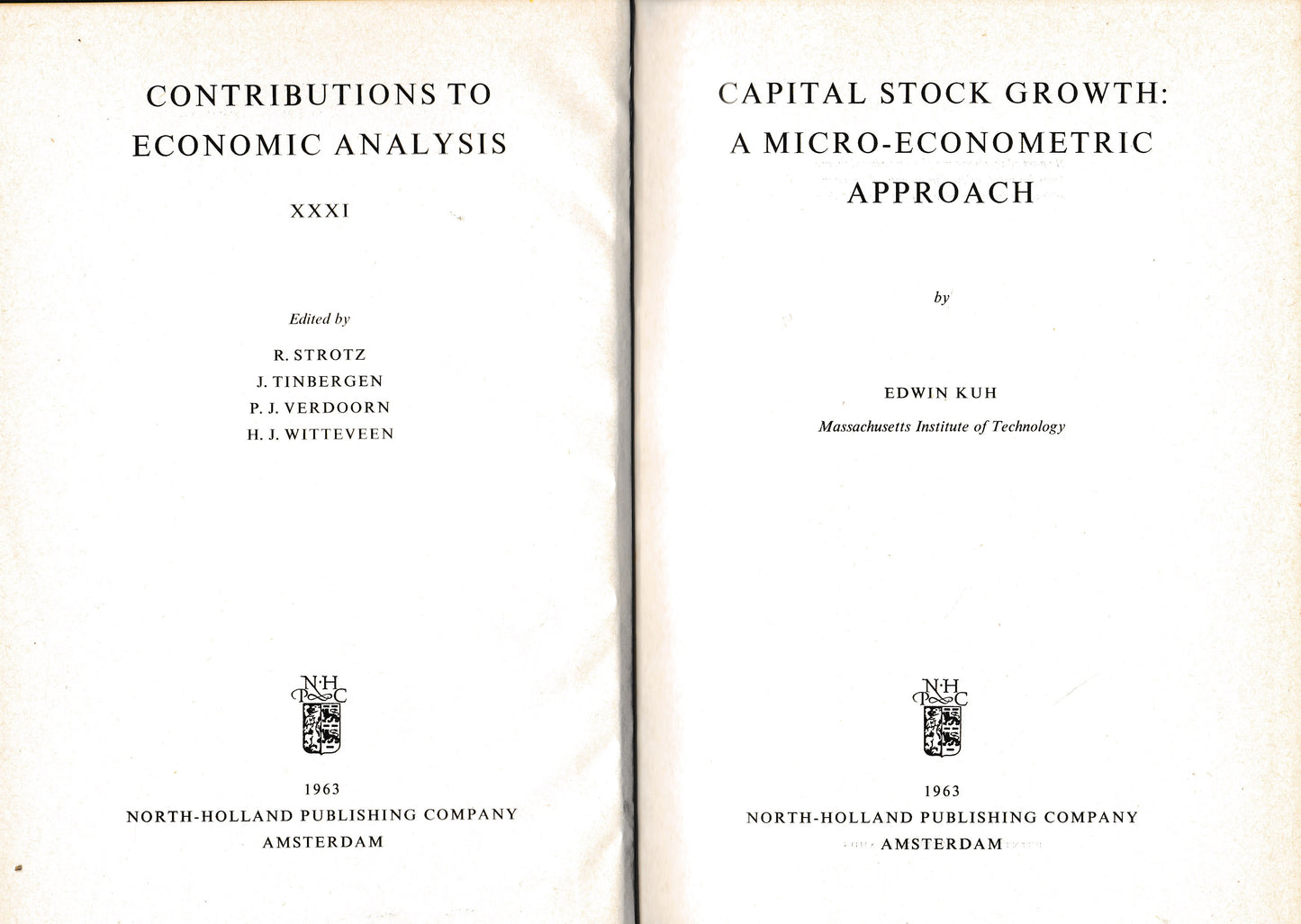 Capital stock growth: a micro-econometric approach - copertina