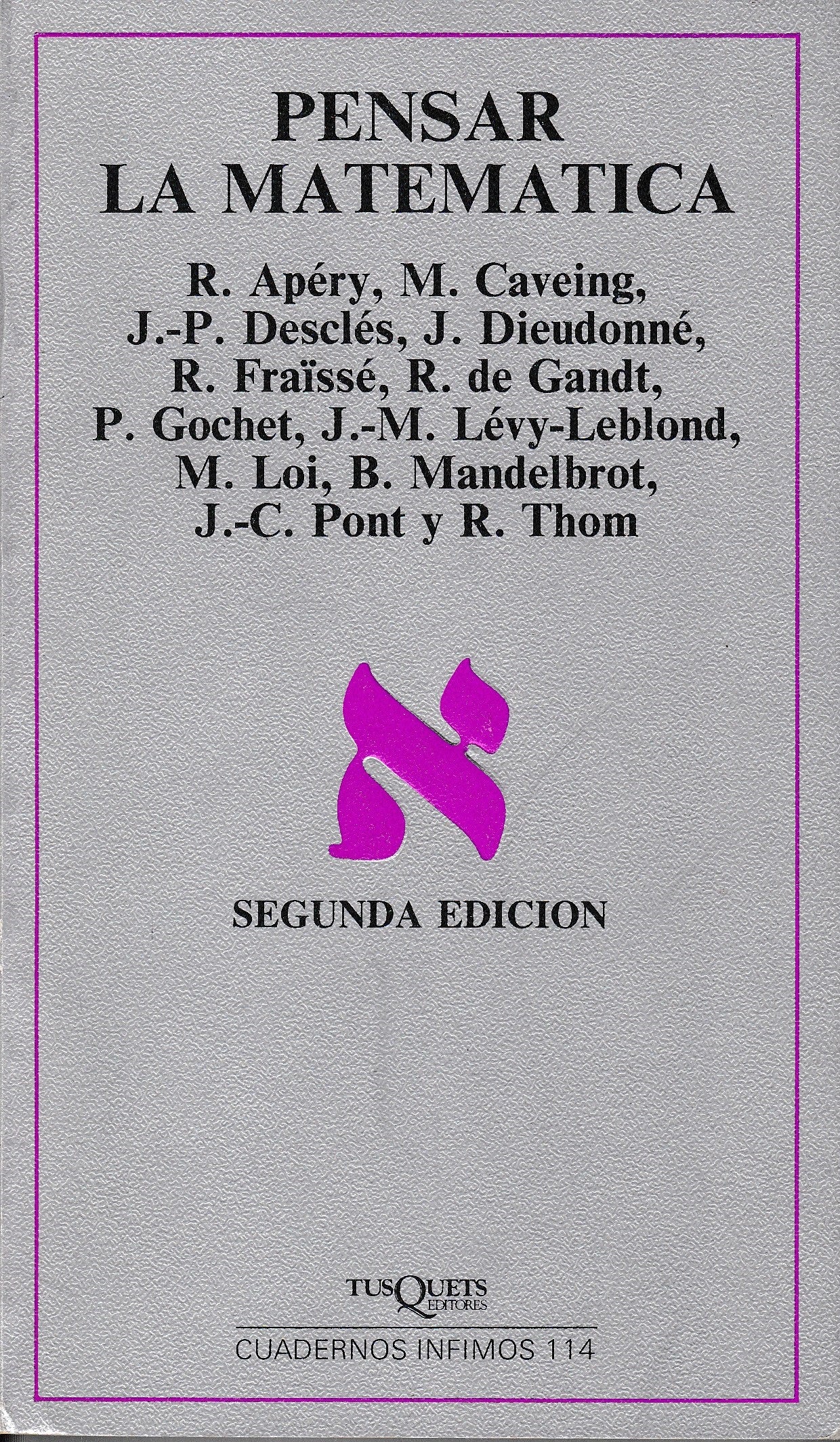 Pensar la matematica - copertina