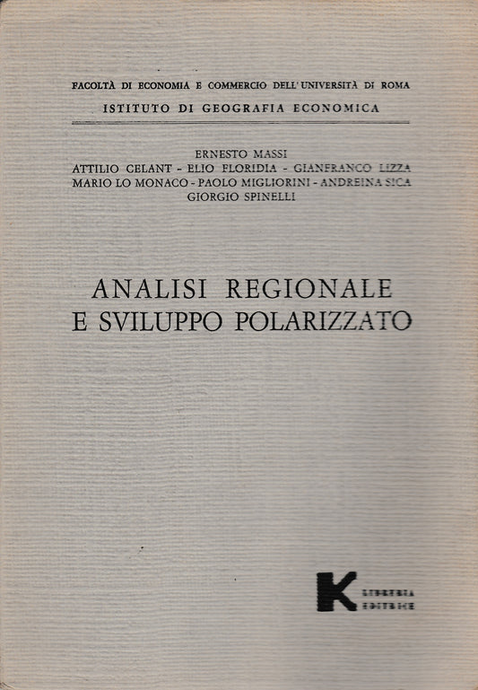 Analisi regionale e sviluppo polarizzato - copertina