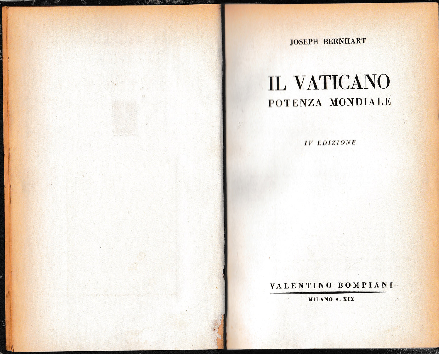 Il Vaticano potenza mondiale - copertina
