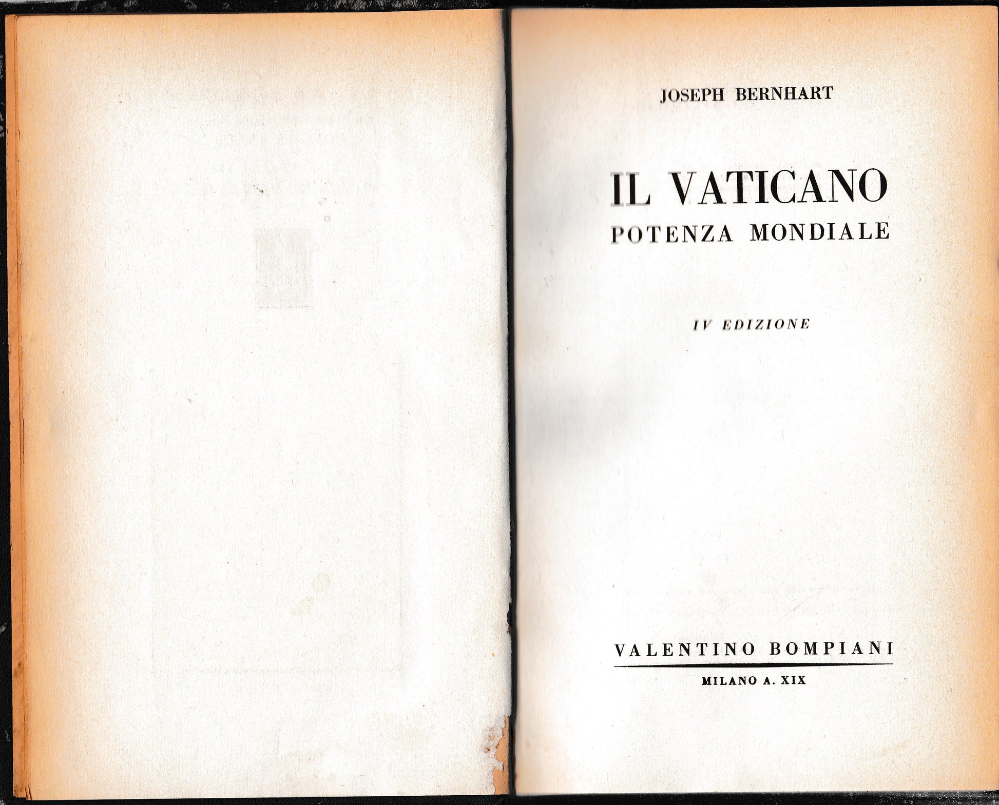 Il Vaticano potenza mondiale - copertina