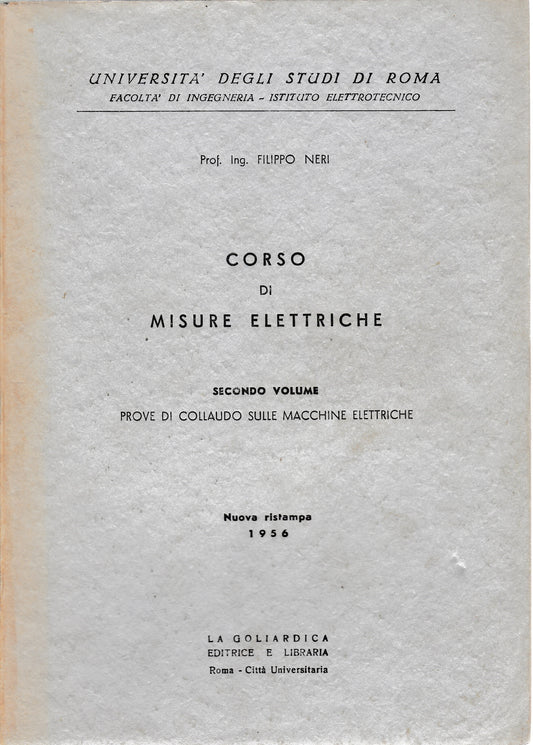 Corso di misure elettriche 2° vol. - copertina