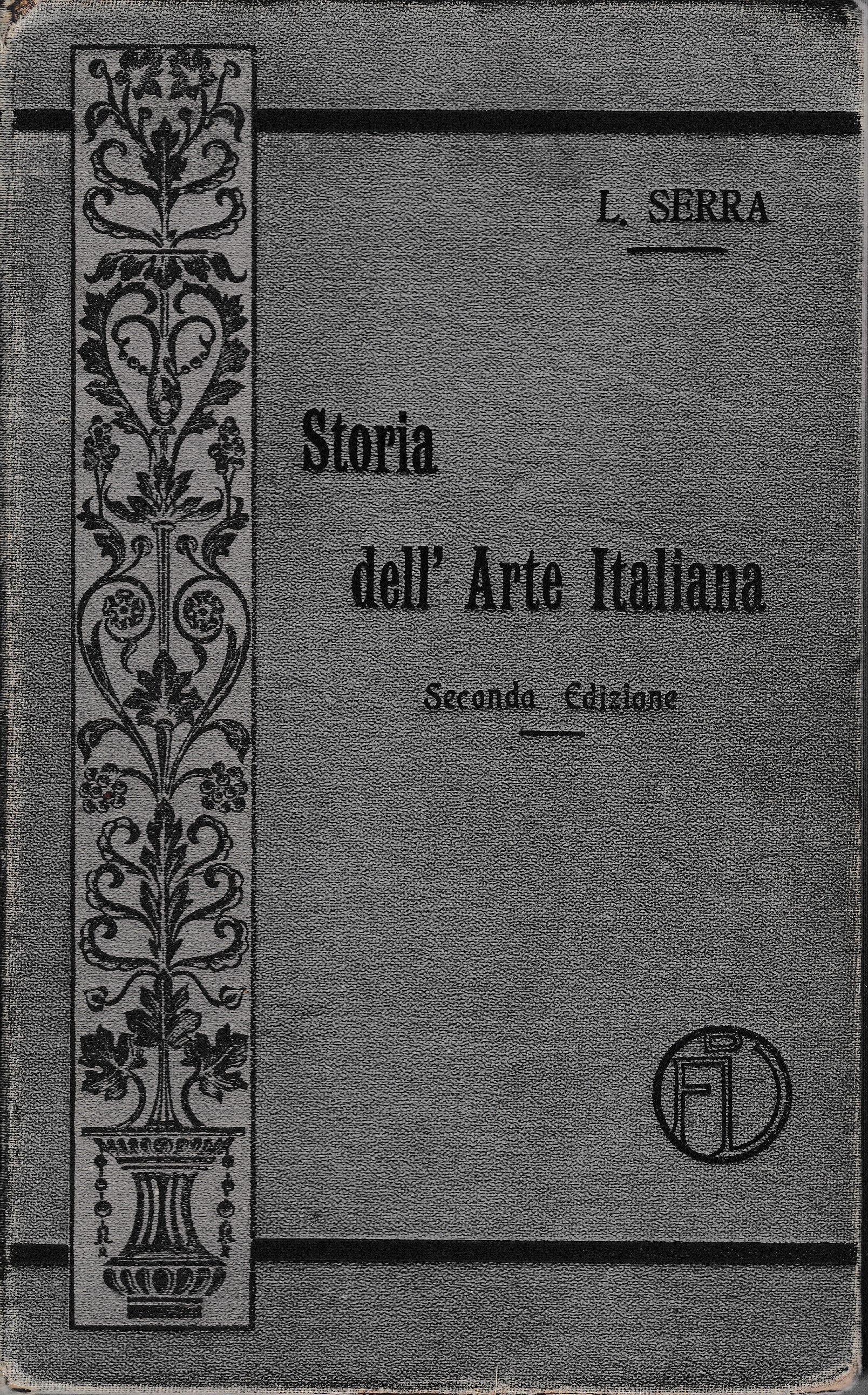 Storia dell'Arte Italiana - copertina