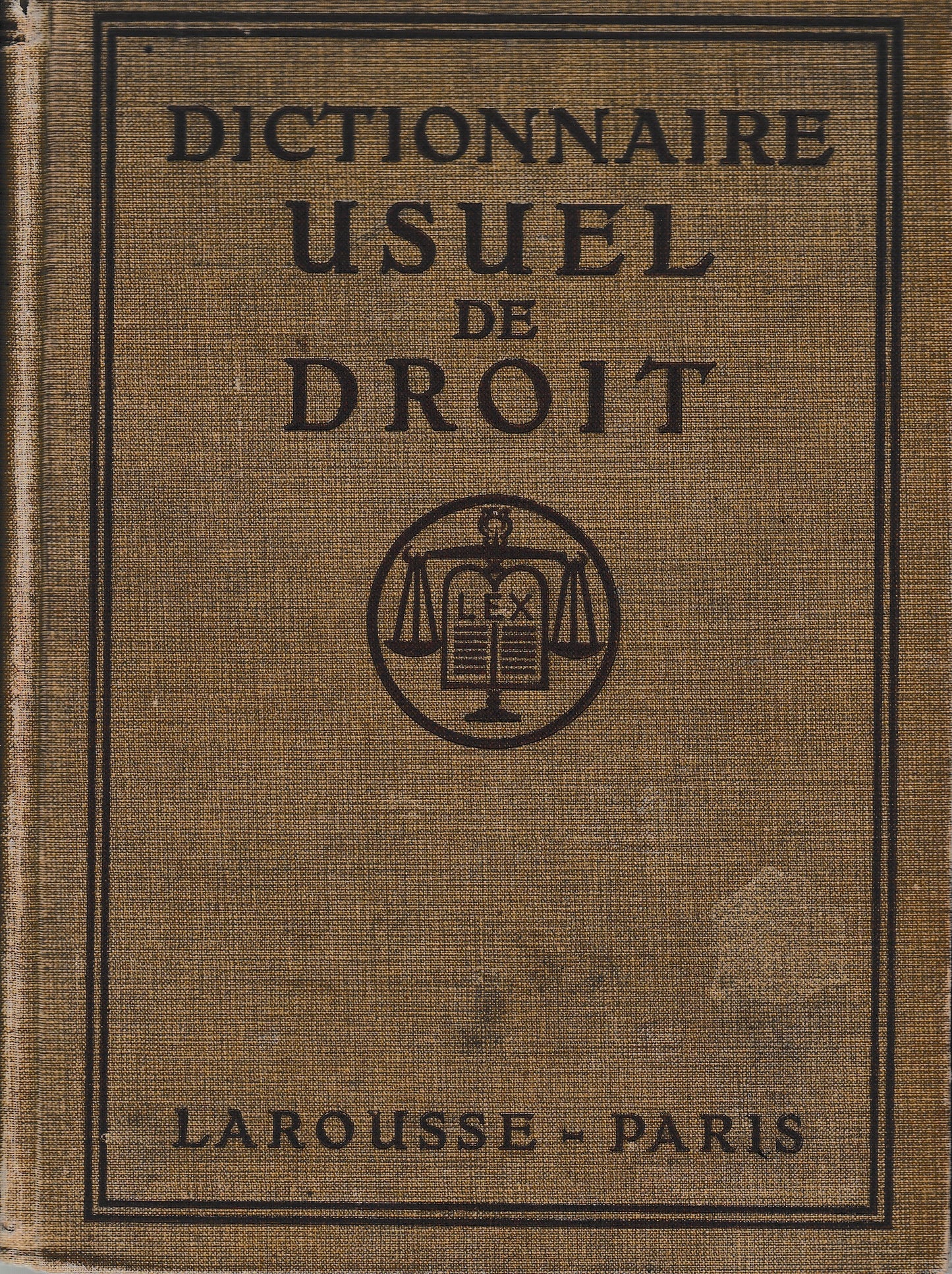 Dictionnaire usuel de droit par Max Legrand - copertina